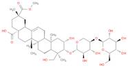 Olean-12-ene-28,29-dioic acid,3-[(4-O-b-D-glucopyranosyl-b-D-xylopyranosyl)oxy]-2,23-dihydroxy-,29-methyl ester, (2b,3b,4a,20b)-
