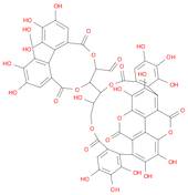 D-Glucose, cyclic4,6-[(2S,2'S)-2,2'-(5,10-dihydro-2,3,7,8-tetrahydroxy-5,10-dioxo[1]benzopyrano[5,4,3-cde][1]benzopyran-1,6-diyl)bis[3,4,5-trihydroxybenzoate]]cyclic2,3-[(S)-4,4',5,5',6,6'-hexahydroxy[1,1'-biphenyl]-2,2'-dicarboxylate]