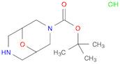 9-Oxa-3,7-diazabicyclo[3.3.1]nonane-3-carboxylic acid,1,1-dimethylethyl ester, hydrochloride (1:1)…