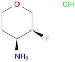 (3S,4S)-3-fluorooxan-4-amine hydrochloride