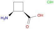 Cyclobutanecarboxylic acid, 2-amino-, hydrochloride, (1R,2S)-rel-