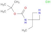 tert-butyl N-(3-ethylazetidin-3-yl)carbamate hydrochloride