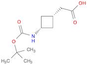 2-[cis-3-{[(tert-butoxy)carbonyl]amino}cyclobutyl]aceticacid