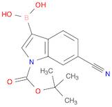 {1-[(tert-butoxy)carbonyl]-6-cyano-1H-indol-3-yl}boronic acid