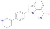 2-[4-(piperidin-3-yl)phenyl]-2H-indazole-7-carboxamide