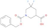1-[(benzyloxy)carbonyl]-5,5-difluoropiperidine-3-carboxylic acid