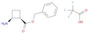 benzyl cis-2-aminocyclobutane-1-carboxylate; trifluoroacetic acid