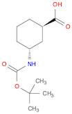 (Cyclohexanecarboxylic acid, 3-[[(1,1-dimethylethoxy)carbonyl]amino]-, (1R,3R))