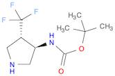 Carbamic acid, [(3R,4S)-4-(trifluoromethyl)-3-pyrrolidinyl]-,1,1-dimethylethyl ester, rel-