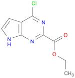 Ethyl 4-​chloro-​1H-​pyrrolo[2,​3-​d]​pyrimidine-​2-​carboxylate