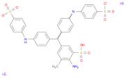 Benzenesulfonic acid,aminomethyl[[4-[(sulfophenyl)amino]phenyl][4-[(sulfophenyl)imino]-2,5-cyclohexadien-1-ylidene]methyl]-, disodium salt