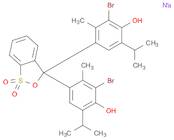 Phenol,4,4'-(1,1-dioxido-3H-2,1-benzoxathiol-3-ylidene)bis[2-bromo-3-methyl-6-(1-methylethyl)-, monosodium salt