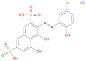 2,7-Naphthalenedisulfonic acid,3-[(5-chloro-2-hydroxyphenyl)azo]-4,5-dihydroxy-, disodium salt