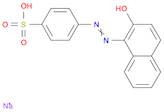 Benzenesulfonic acid, 4-[(2-hydroxy-1-naphthalenyl)azo]-, monosodiumsalt