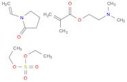 2-Propenoic acid, 2-methyl-, 2-(dimethylamino)ethyl ester, polymer with1-ethenyl-2-pyrrolidinone, compd. with diethyl sulfateOTHER CA INDEX NAMES:2-Pyrrolidinone, 1-ethenyl-, polymer with 2-(dimethylamino)ethyl2-methyl-2-propenoate, compd. with diethyl sulfateSulfuric acid, diethyl ester, compd. with 2-(dimethylamino)ethyl2-meth