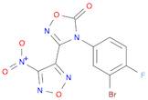 4-(3-bromo-4-fluorophenyl)-3-(4-nitro-1,2,5-oxadiazol-3-yl)-4,5-dihydro-1,2,4-oxadiazol-5-one