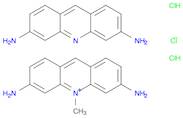 Acridinium, 3,6-diamino-10-methyl-, chloride, monohydrochloride, mixt.with 3,6-acridinediamine dihydrochlorideOTHER CA INDEX NAMES:3,6-Acridinediamine, dihydrochloride, mixt. contg.
