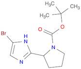 1-Pyrrolidinecarboxylic acid, 2-(5-bromo-1H-imidazol-2-yl)-, 1,1-dimethylethyl ester
