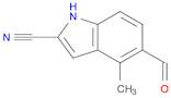 5-Formyl-4-methyl-1H-indole-2-carbonitrile