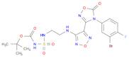 Carbamic acid, N-[[[2-[[4-[4-(3-bromo-4-fluorophenyl)-4,5-dihydro-5-oxo-1,2,4-oxadiazol-3-yl]-1,2,5-oxadiazol-3-yl]amino]ethyl]amino]sulfonyl]-, 1,1-dimethylethyl ester