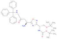 Carbamic acid, N-[(1R)-1-[5-[(1S)-1-amino-3-oxo-3-[(triphenylmethyl)amino]propyl]-1,2,4-oxadiazol-…