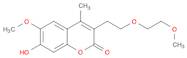 2H-1-Benzopyran-2-one, 7-hydroxy-6-methoxy-3-[2-(2-methoxyethoxy)ethyl]-4-methyl-