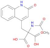 2-acetamido-2-((2-oxo-1,2-dihydroquinolin-4-yl)methyl)malonic acid