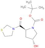 1-Pyrrolidinecarboxylic acid, 4-hydroxy-2-(3-thiazolidinylcarbonyl)-,1,1-dimethylethyl ester, (2S,…