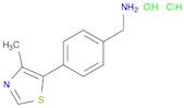 [4-(4-methyl-1,3-thiazol-5-yl)phenyl]methanamine dihydrochloride