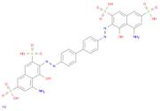 2,7-Naphthalenedisulfonic acid,3,3'-[[1,1'-biphenyl]-4,4'-diylbis(azo)]bis[5-amino-4-hydroxy-,tetrasodium salt