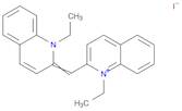 Quinolinium, 1-ethyl-2-[(1-ethyl-2(1H)-quinolinylidene)methyl]-, iodide