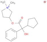 Pyrrolidinium, 3-[(cyclopentylhydroxyphenylacetyl)oxy]-1,1-dimethyl-,bromide