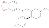 Piperidine,3-[(1,3-benzodioxol-5-yloxy)methyl]-4-(4-fluorophenyl)-1-methyl-,(3S,4R)-