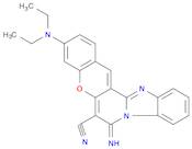 7H-[1]Benzopyrano[3',2':3,4]pyrido[1,2-a]benzimidazole-6-carbonitrile,3-(diethylamino)-7-imino-