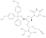 Thymidine, 5'-O-[bis(4-methoxyphenyl)phenylmethyl]-, 3'-[2-cyanoethylbis(1-methylethyl)phosphoramidite]