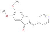 1H-Inden-1-one, 2,3-dihydro-5,6-dimethoxy-2-(4-pyridinylmethylene)-