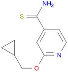 2-(cyclopropylmethoxy)pyridine-4-carbothioamide