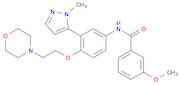 Benzamide, 3-methoxy-N-[3-(1-methyl-1H-pyrazol-5-yl)-4-[2-(4-morpholinyl)ethoxy]phenyl]-