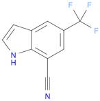 5-(trifluoromethyl)-1H-indole-7-carbonitrile