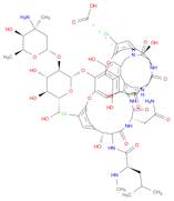 (1S,2R,18R,22S,25R,28R,40R)-48-{[(2S,3R,4S,5S,6R)-3-{[(2S,4S,5S,6S)-4-amino-5-hydroxy-4,6-dimethyloxan-2-yl]oxy}-4,5-dihydroxy-6-(hydroxymethyl)oxan-2-yl]oxy}-22-(carbamoylmethyl)-5,47-dichloro-2,18,32,35,37-pentahydroxy-19-[(2R)-4-methyl-2-(methylamino)pentanamido]-20,23,26,42,44-pentaoxo-7,13-dioxa-21,24,27,41,43-pentaazaoctacyclo[26.14.2.2^{3,6}.2^{14,17}.1^{8,12}.1^{29,33}.0^{10,25}.0^{34,39}]pentaconta-3,5,8(48),9,11,14,16,29(45),30,32,34,36,38,46,49-pentadecaene-40-carboxylic acid