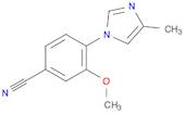 3-methoxy-4-(4-methyl-1H-imidazol-1-yl)benzonitrile
