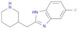 5-Fluoro-2-(piperidin-3-ylmethyl)-1H-benzo[d]imidazole