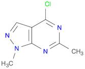1H-Pyrazolo[3,4-d]pyrimidine, 4-chloro-1,6-dimethyl-