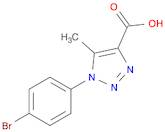 1-(4-bromophenyl)-5-methyl-1H-1,2,3-triazole-4-carboxylic acid