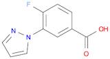 4-Fluoro-3-(1H-pyrazol-1-yl)benzoic acid