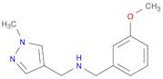 N-(3-methoxybenzyl)-N-[(1-methyl-1H-pyrazol-4-yl)methyl]amine