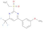 2-(ethylsulfonyl)-4-(3-methoxyphenyl)-6-(trifluoromethyl)pyrimidine
