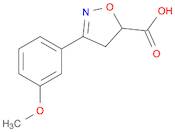 3-(3-Methoxyphenyl)-4,5-dihydroisoxazole-5-carboxylic acid