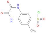 7-methyl-2,3-dioxo-1,2,3,4-tetrahydroquinoxaline-6-sulfonyl chloride