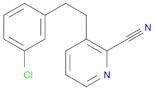 2-Cyano-3-(3-chlorophenylethyl)pyridine